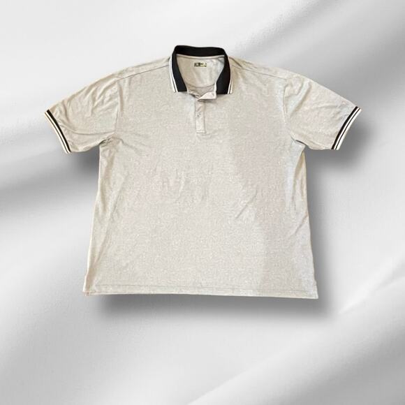 PGA Tour Polo Shirt Men’s 4XLT Gray Black Color Short Sleeve - Picture 1 of 7